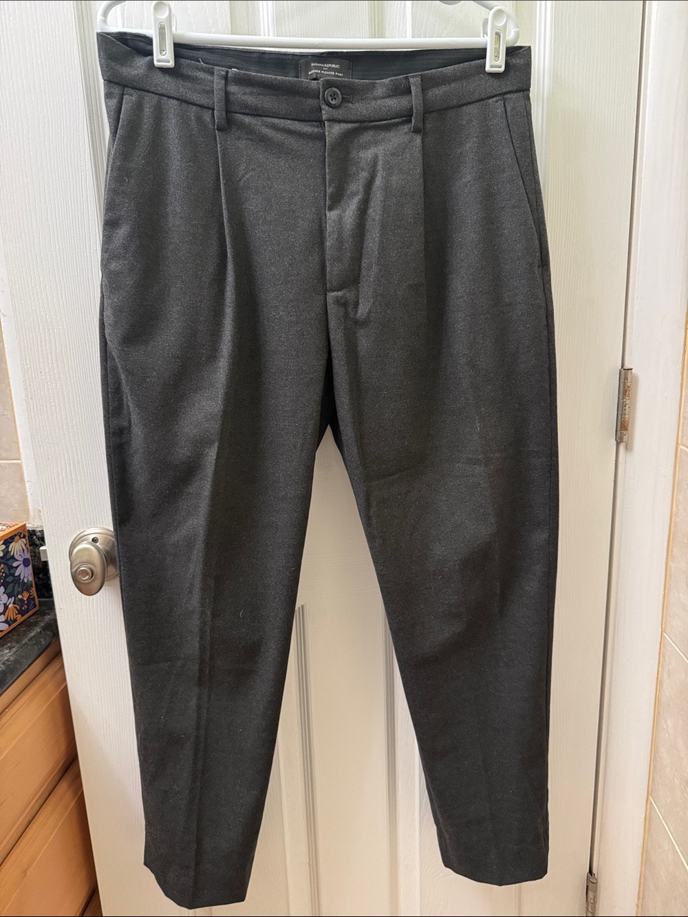 Banana Republic Men's Classic Dress Pants - Charcoal Gray